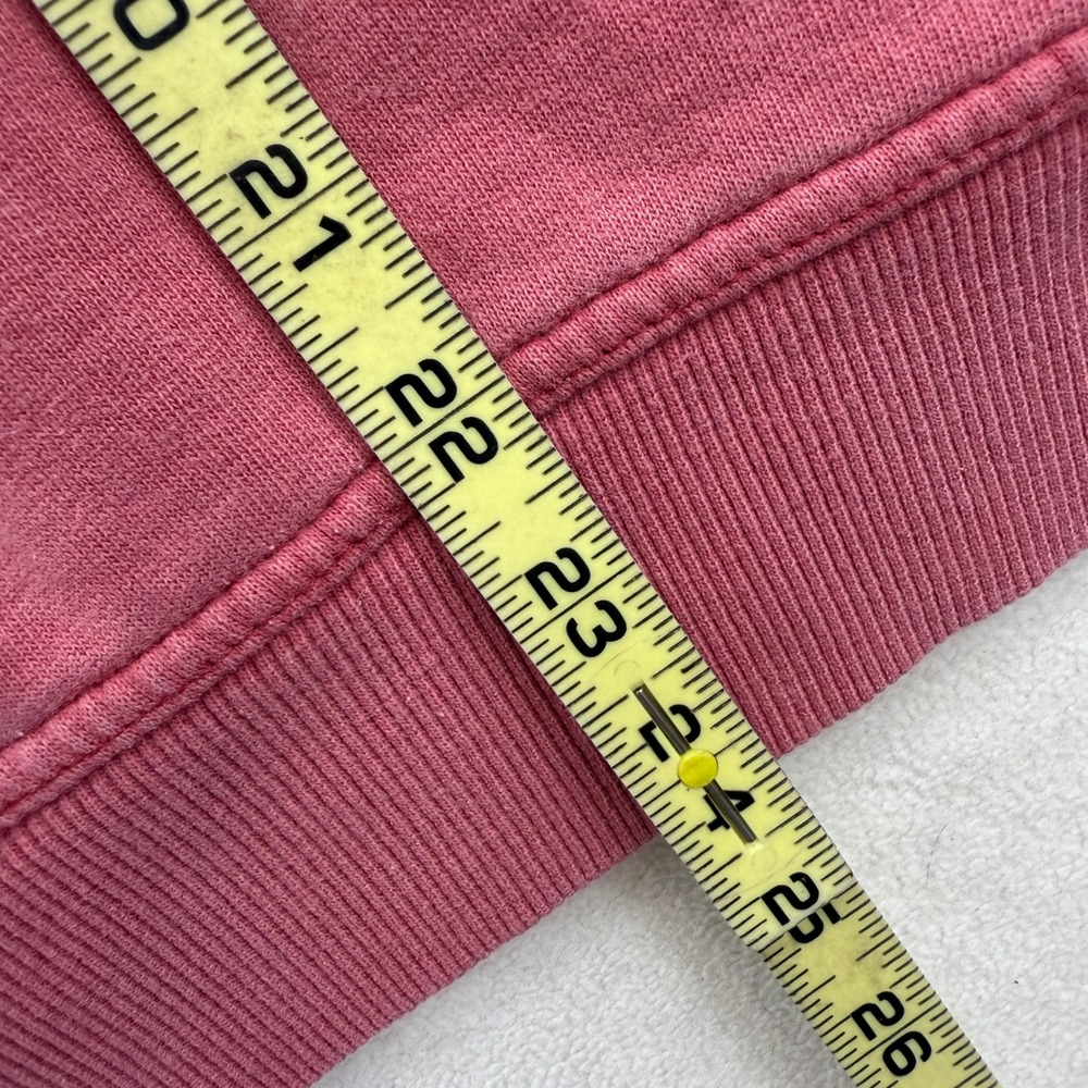 Life is Good Hoodie Pullover Sweatshirt Men's‎ M Medium Pink Embroidered Casual - Picture 6 of 6